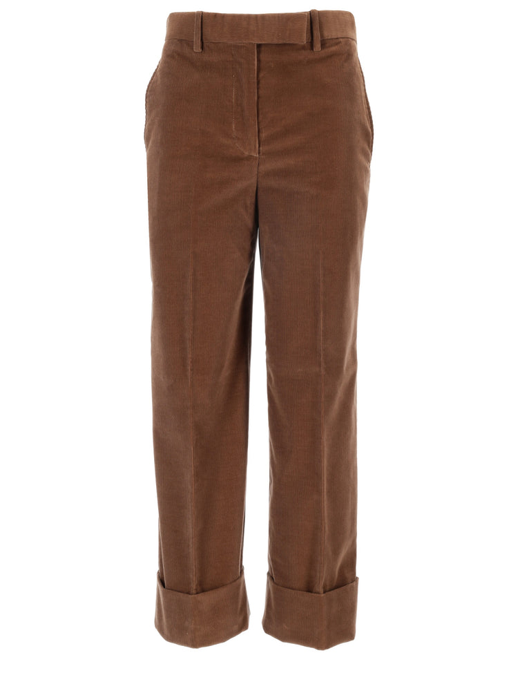 FIT 2 - BELTLOOP SACK TROUSER IN NARROW WALE CORDUROY
