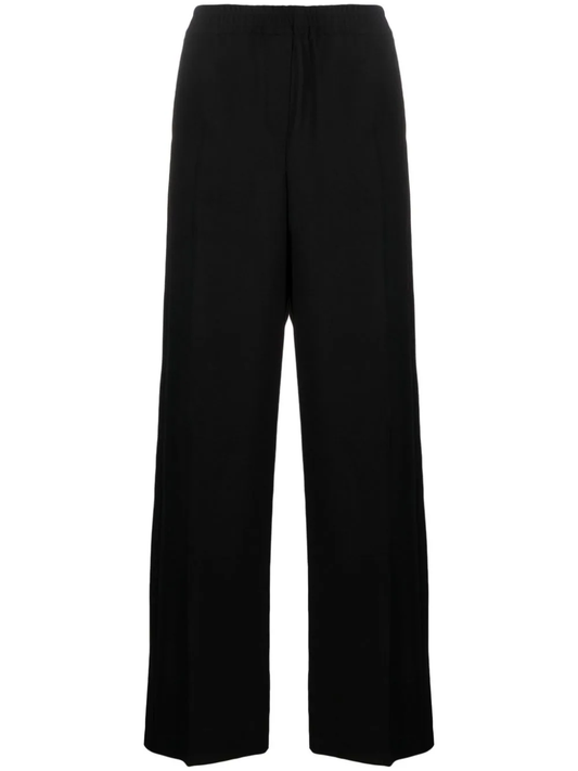 high-waist wide-leg trousers