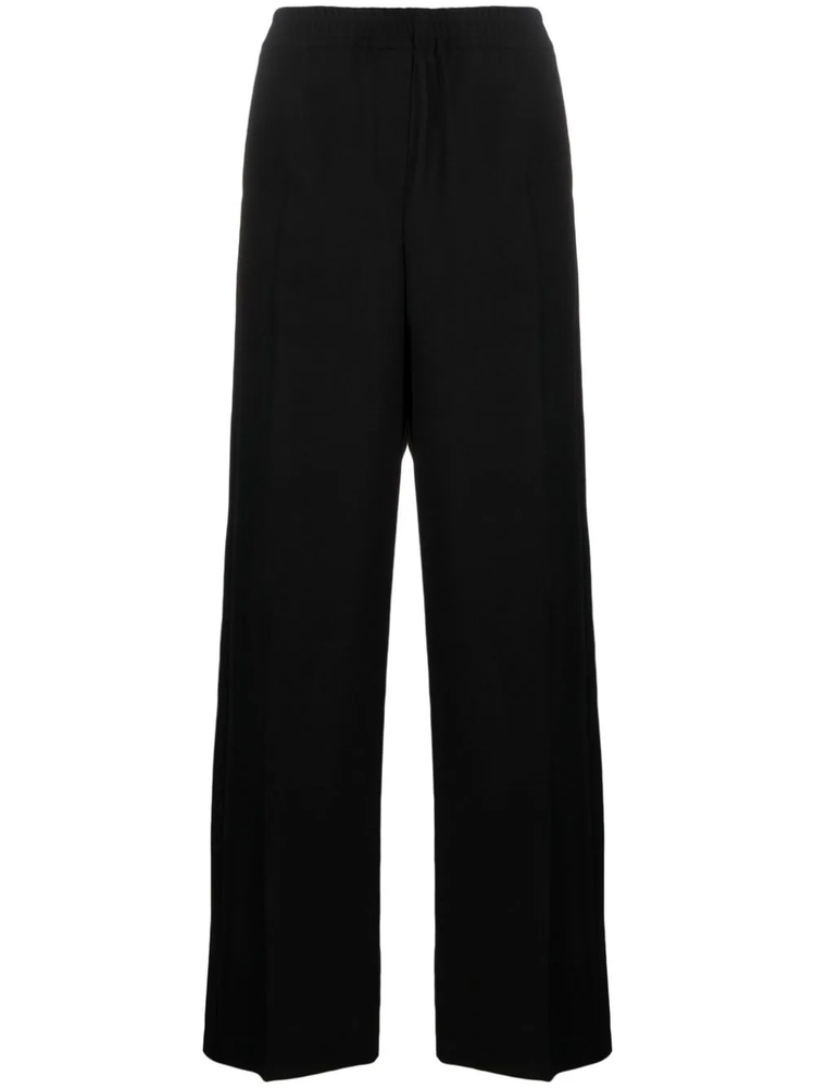 high-waist wide-leg trousers