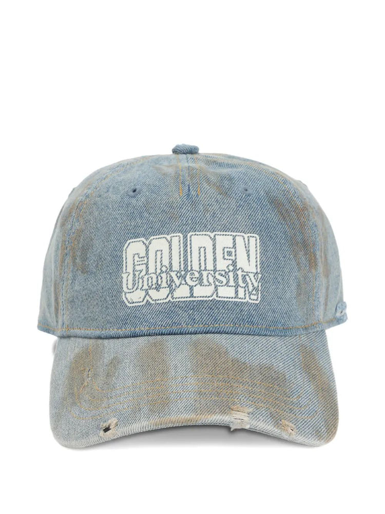 JOURNEY BASEBALL CAP COTTON DENIM OFFICINA WASH/ GOLDEN PRINT