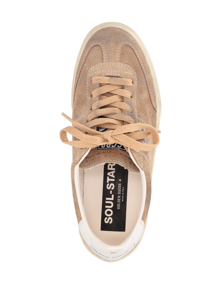 SOUL-STAR SUEDE UPPER TOE TONGUE LEATHER HEEL