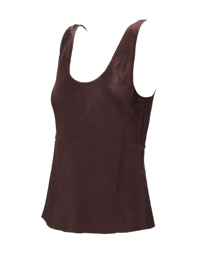 LEA TOP - DEEP BROWN