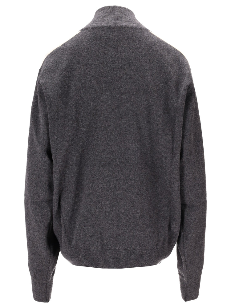 CLASSIC LOGO KNIT TRACK JKT DARK GREY -