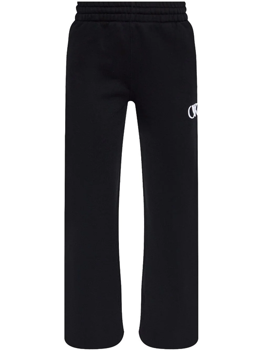 EMBR OW CUFF SWEATPANTS BLACK - WHITE