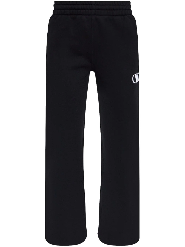 EMBR OW CUFF SWEATPANTS BLACK - WHITE