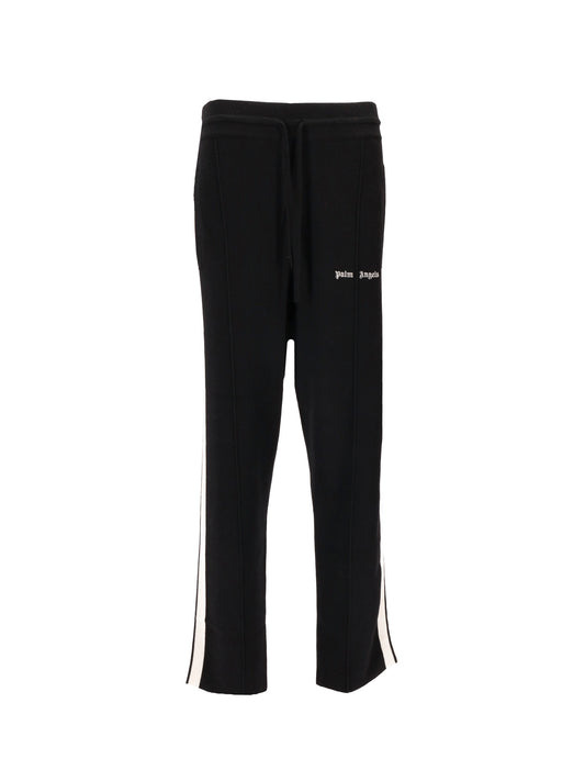 CLASSIC LOGO KNIT TRACK PANTS BLACK - OF