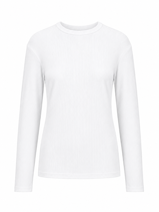 long sleeve ribbed t-shirt