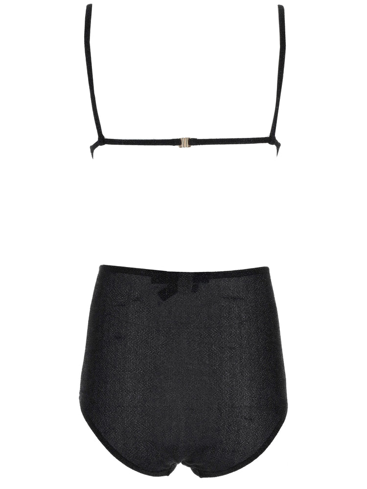 LAURA URBINATI Slip alto nero