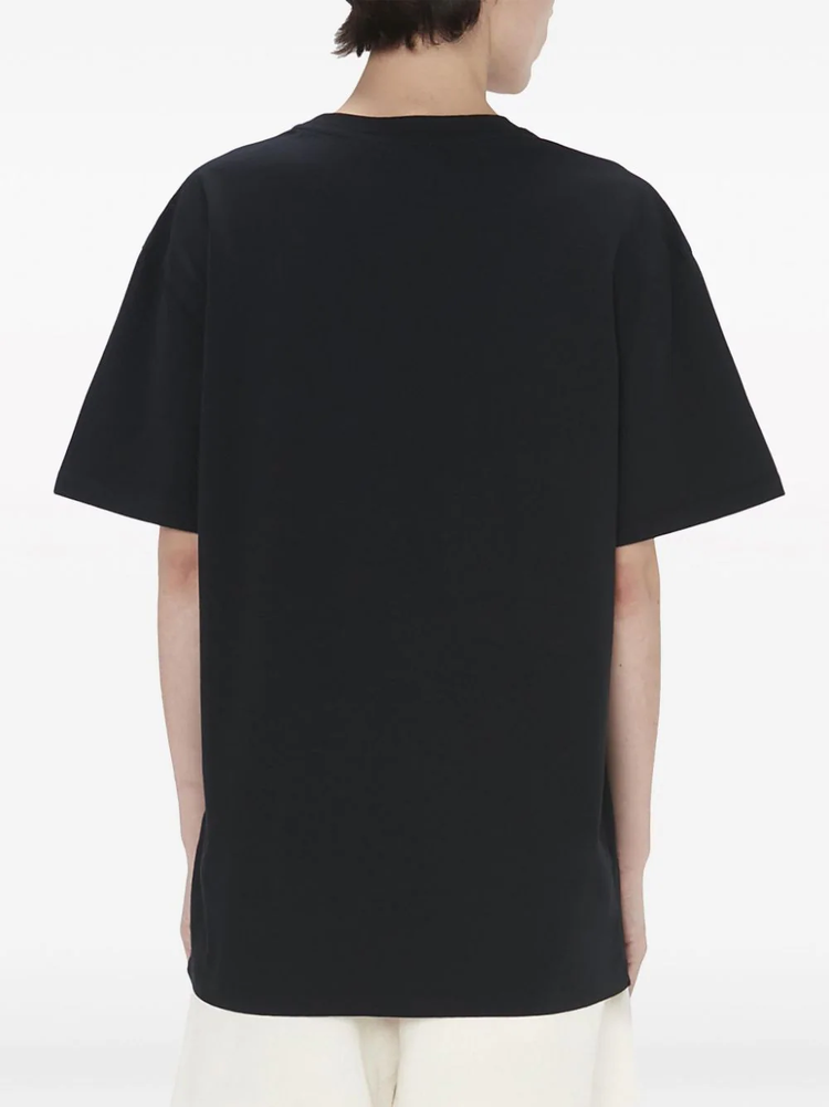 logo-embroidered cotton T-shirt