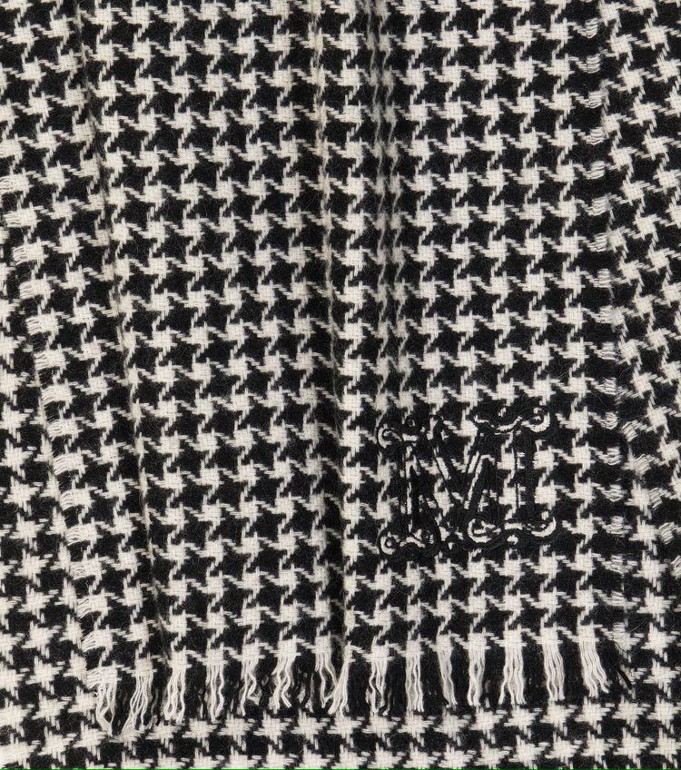 Stola houndstooth cashmere stole