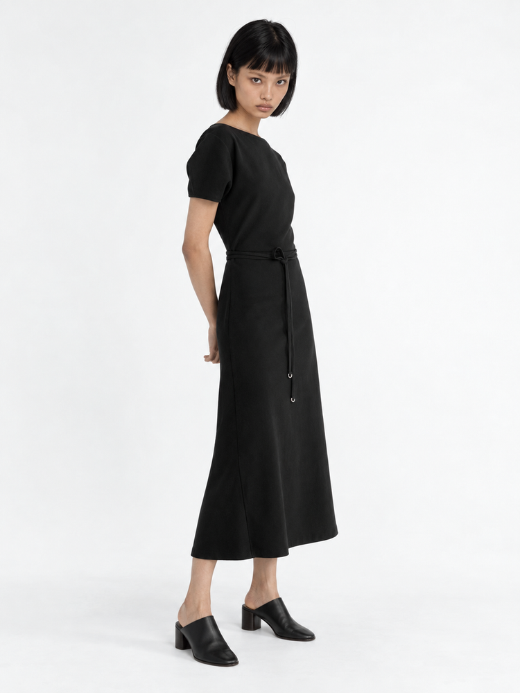 BELTED DRESS