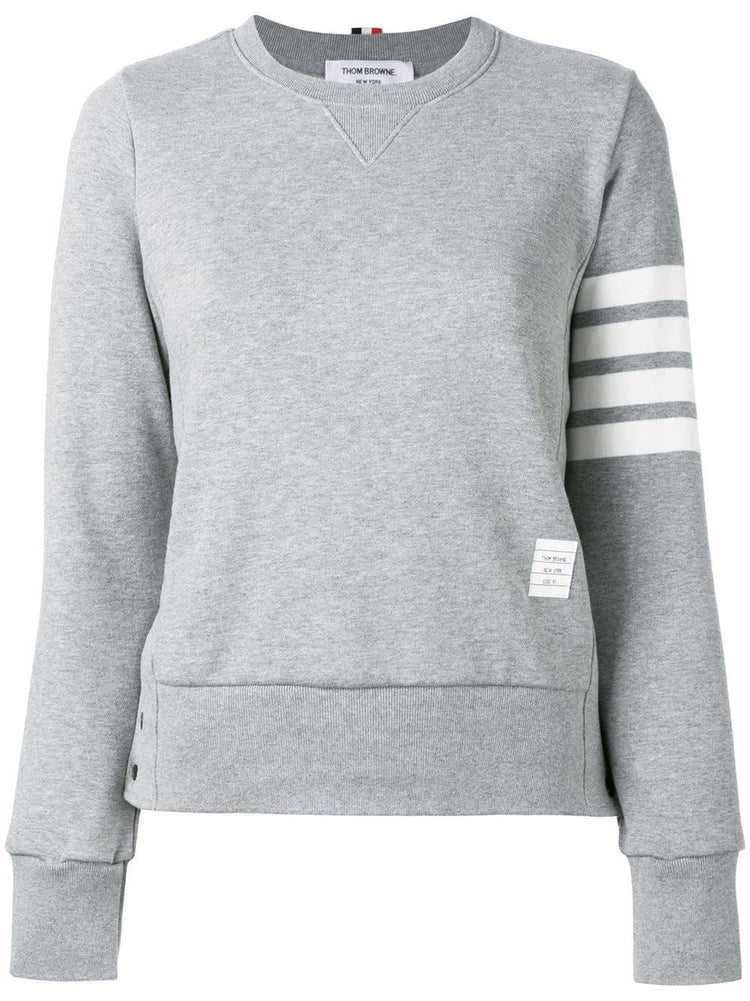 four-bar stripe cotton sweatshirt