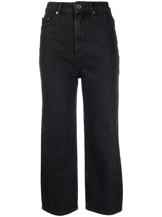 SELF-PORTRAIT straight-leg cropped jeans