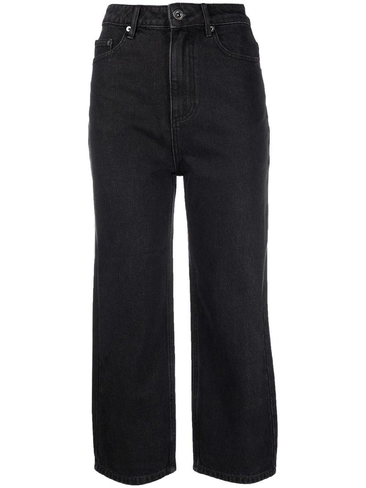 SELF-PORTRAIT straight-leg cropped jeans