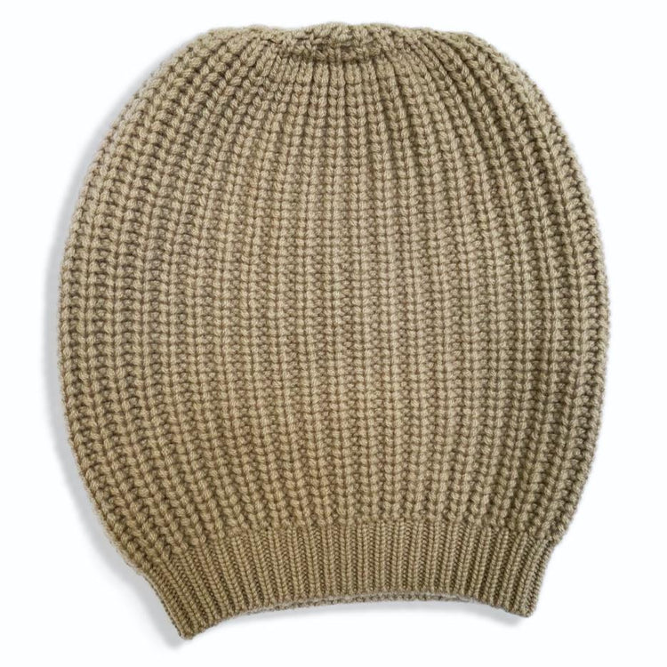 LA ROSE wool beanie mastice