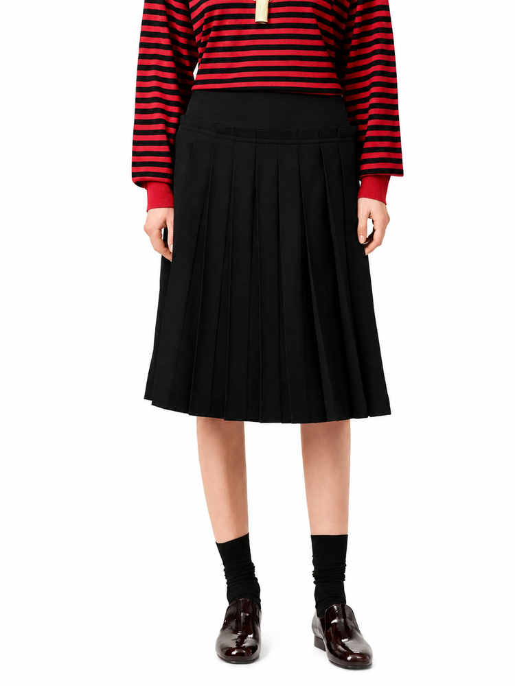 MIDI PLEATED SKIRT