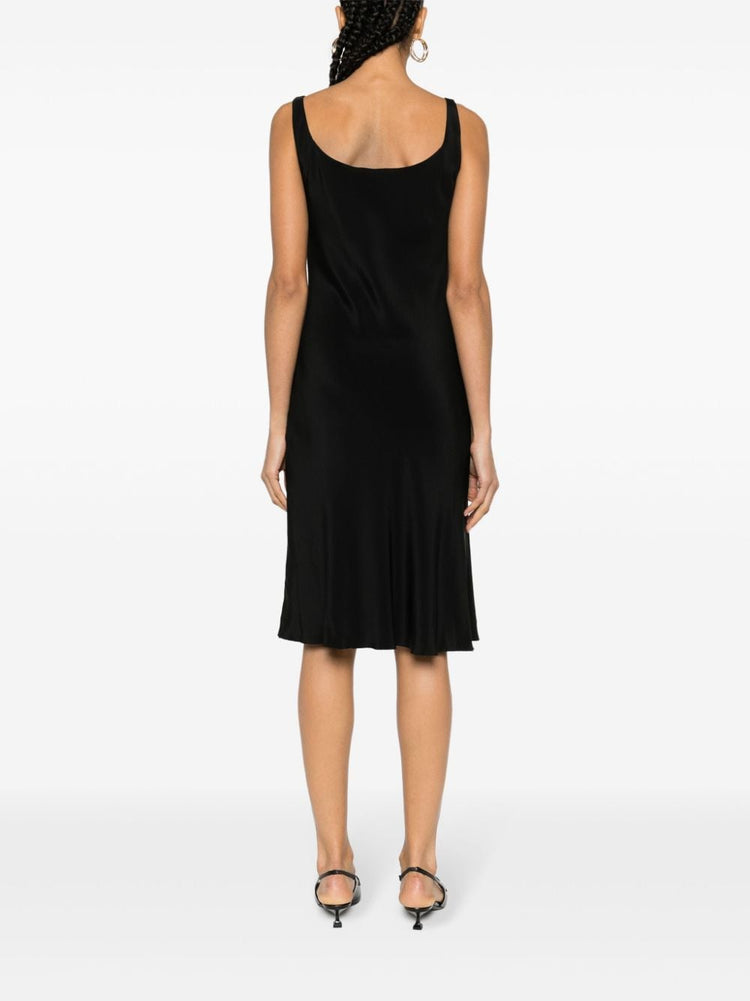 Cady logo-plaque midi dress