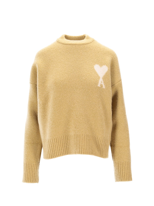 CREWNECK SWEATER WITH AMI DE COEUR