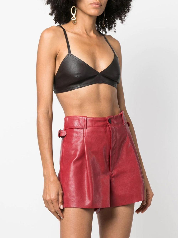 THE MANNEI Sierra leather bralette