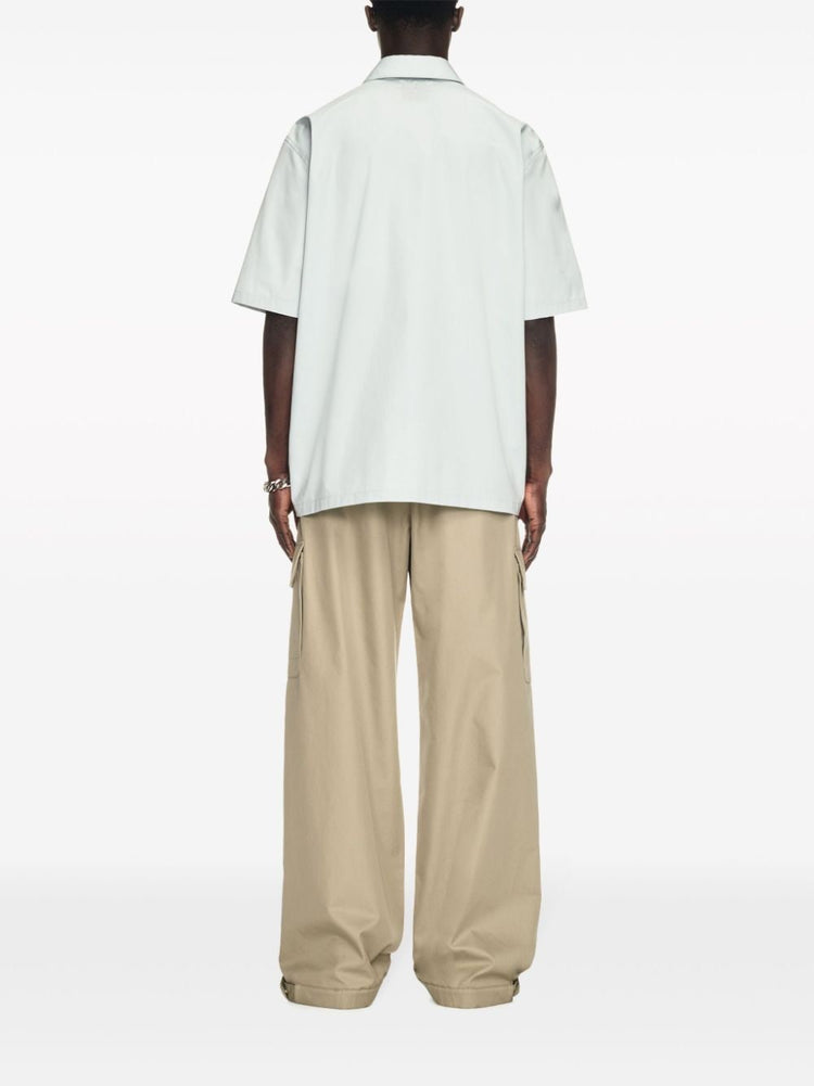 wide-leg cargo trousers