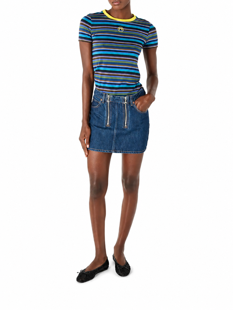 MOON LOGO STRIPES JERSEY BABY FIT T-SHIRT
