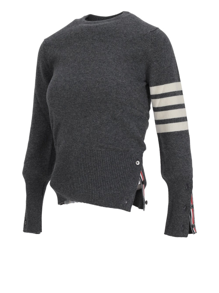 CLASSIC CREWNECK PULLOVER W/ 4 BAR IN CASHMERE