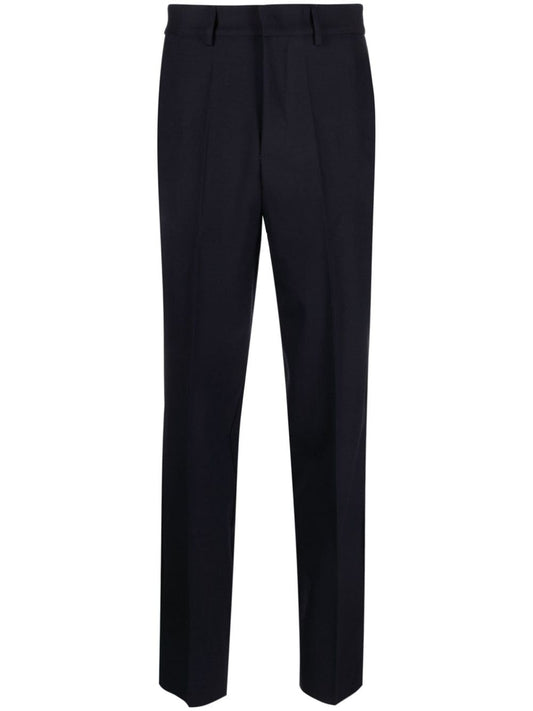 high-waisted tailored trousers