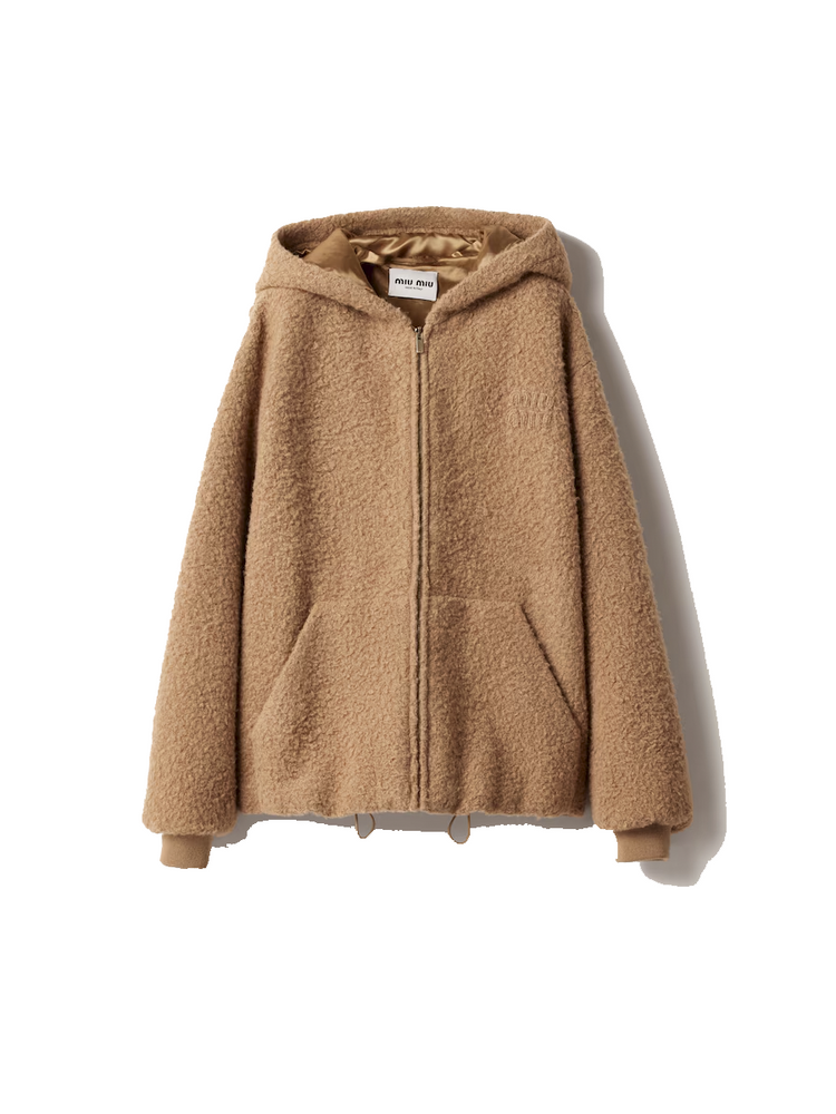 pile hoodie jacket