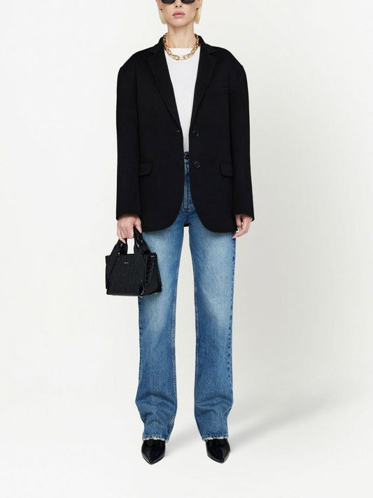 QUINN BLAZER - BLACK CASHMERE BLEND