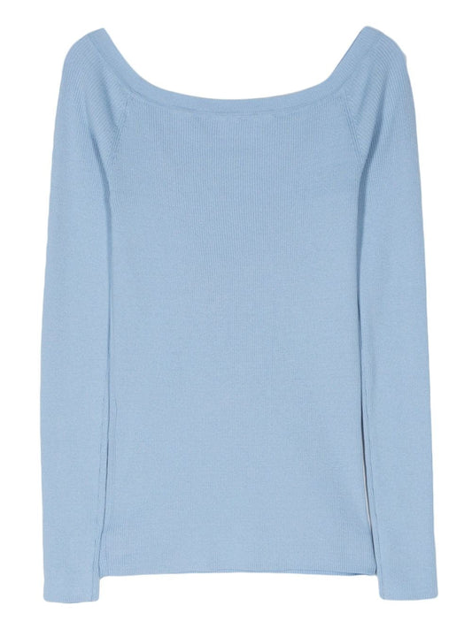 fine-ribbed jumper