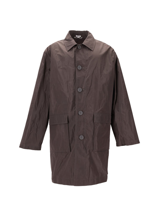 PACKABLE SMOCK W/ LOGO PRINT (35") IN LIGHT MEMORY TECH