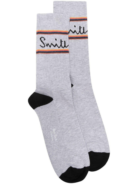 PAUL SMITH intarsia knit-logo socks