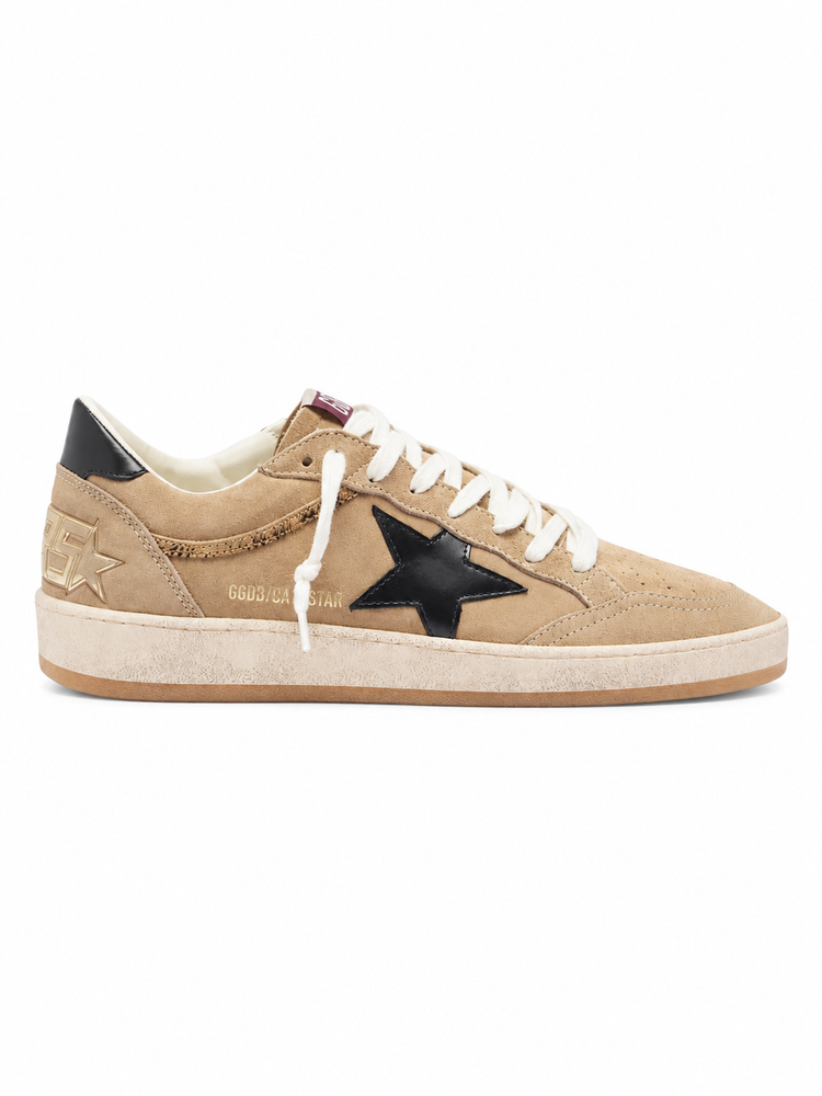 BALLSTAR SUEDE UPPER TOE AND SPUR LEATHER STAR AND HEEL