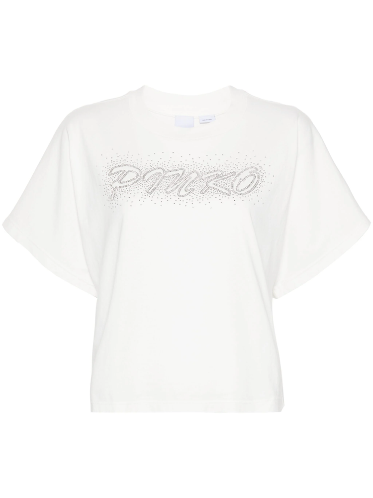 Duetto studded-logo T-shirt