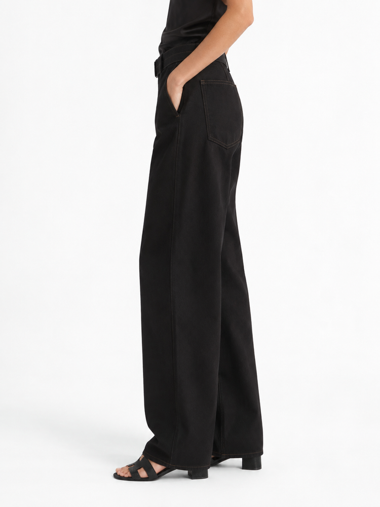 TWISTED BELTED PANTS