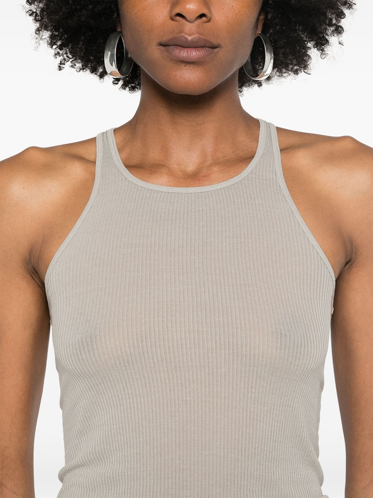 fine-ribbed tank top