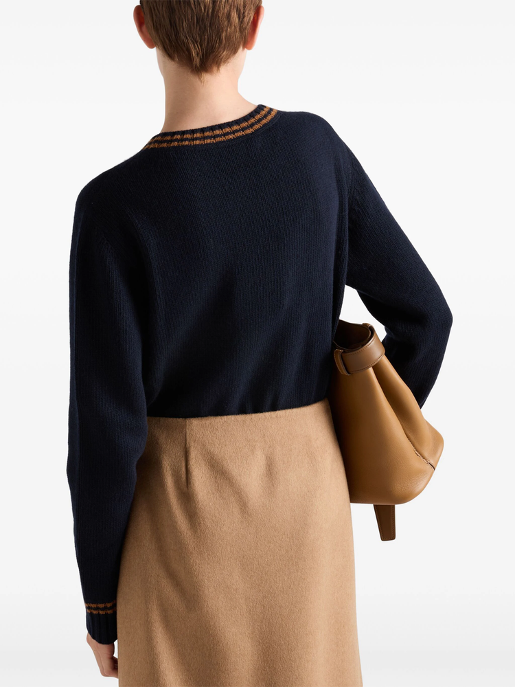 crew-neck cashmere jumpe