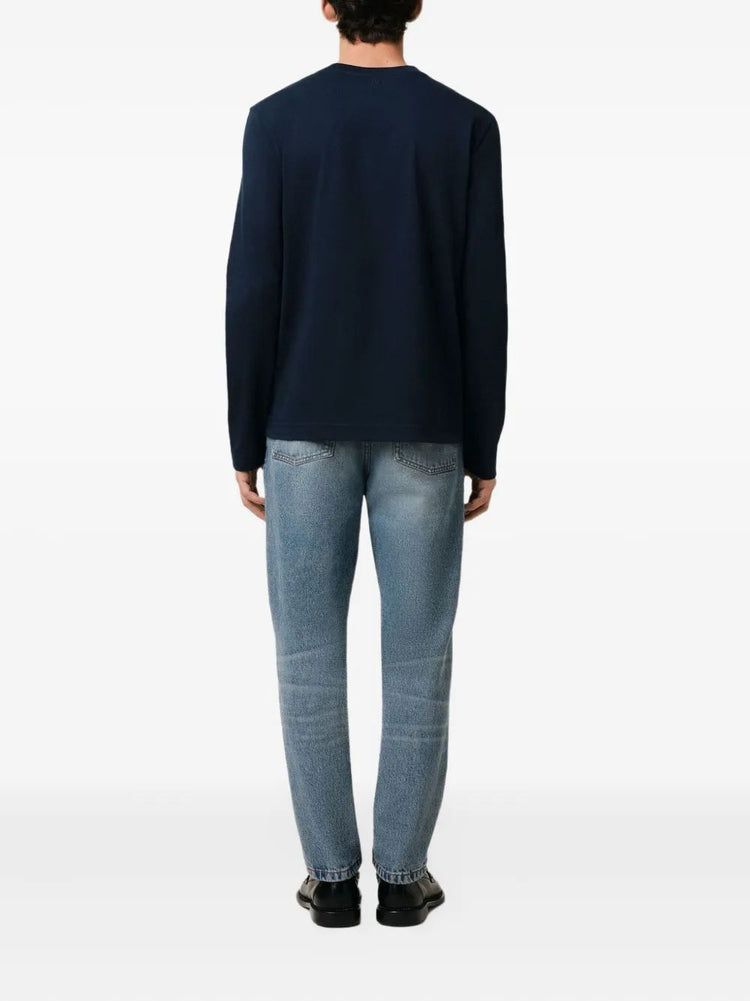 LONG SLEEVES TSHIRT WITH RED AMI DE COEUR