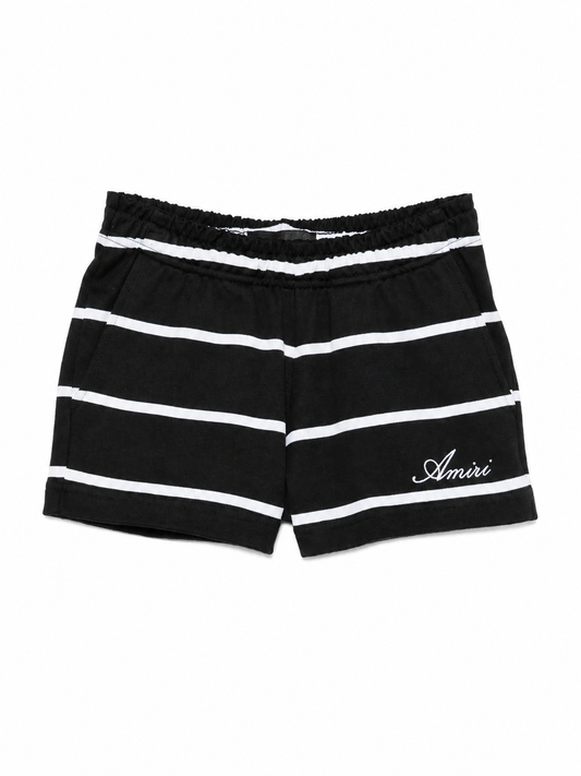 STRIPED SWEATSHORT