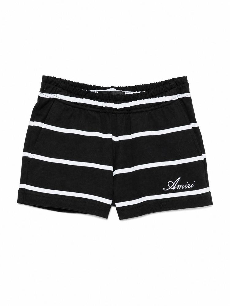 STRIPED SWEATSHORT