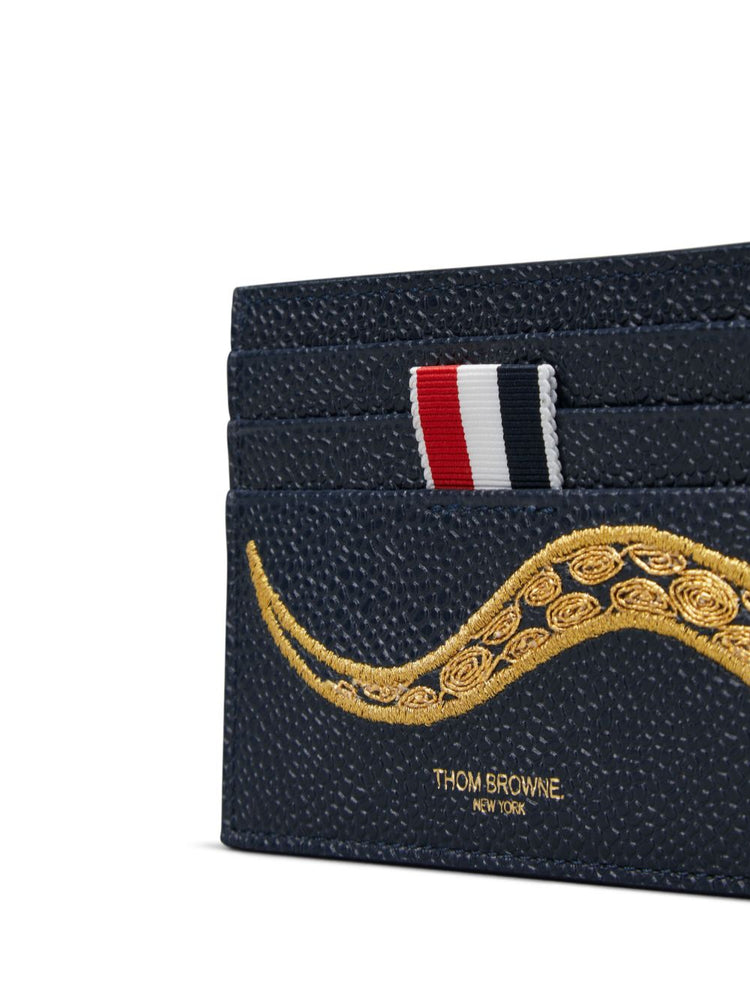 snake-embroidered cardholder