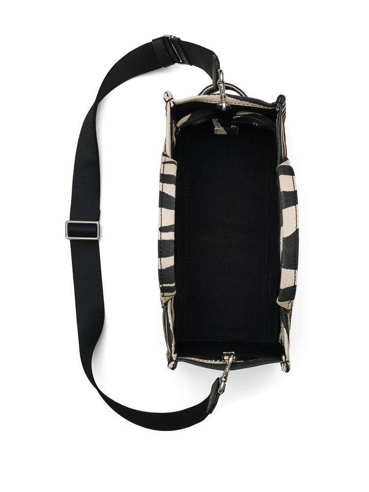 Zebra-print tote bag