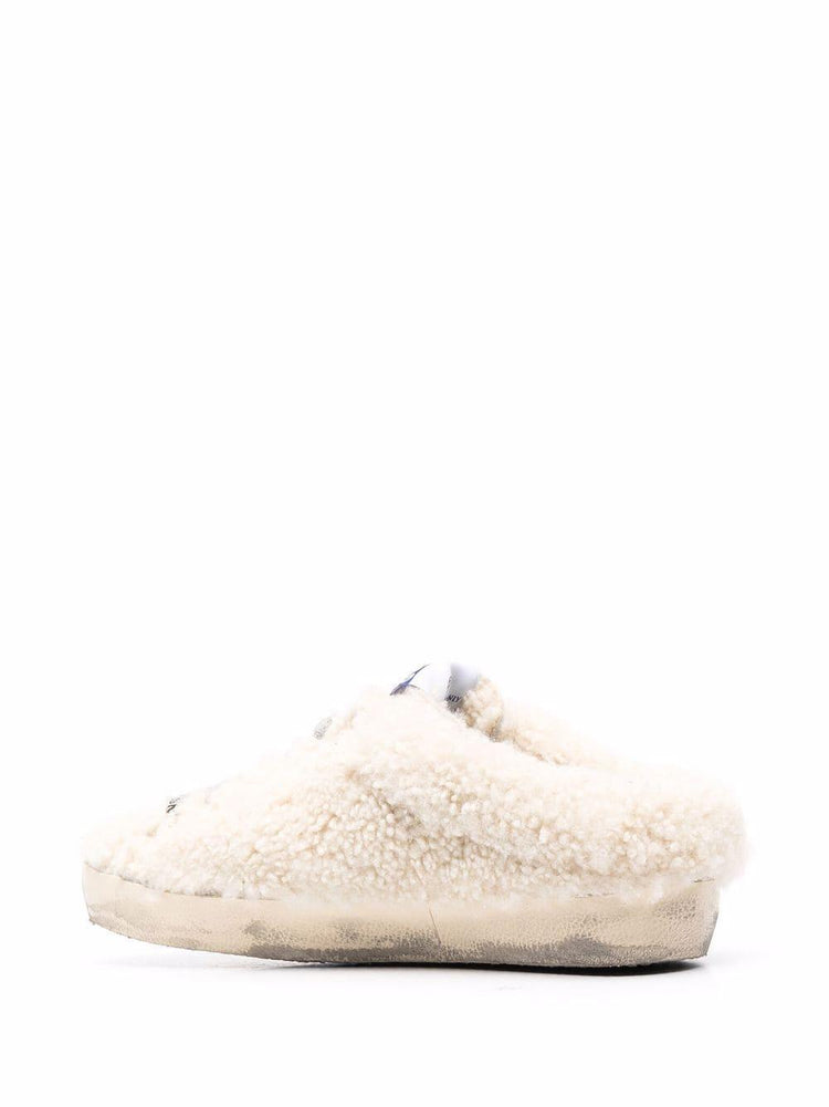 SUPER-STAR SABOT SHEARLING UPPER GLITTER STAR