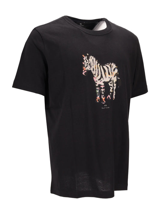 MENS REG FIT T SHIRT ZEBRA LARGE