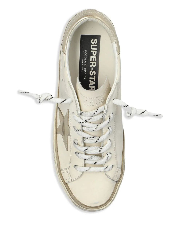 SUPER STAR LEATHER UPPER LAMINATED STAR AND HEEL GLITTER EDGE