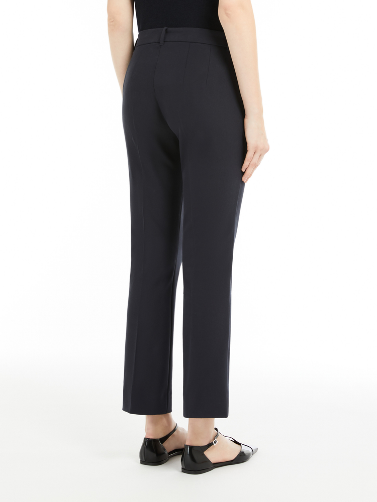 Fatina slim-fit stretch cotton and viscose trousers