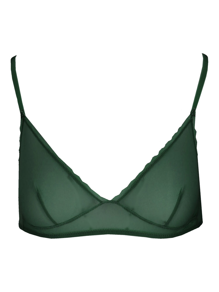 LAURA URBINATI tulle bra vinaccia