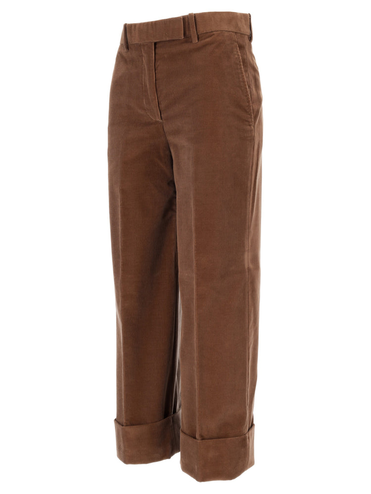 FIT 2 - BELTLOOP SACK TROUSER IN NARROW WALE CORDUROY