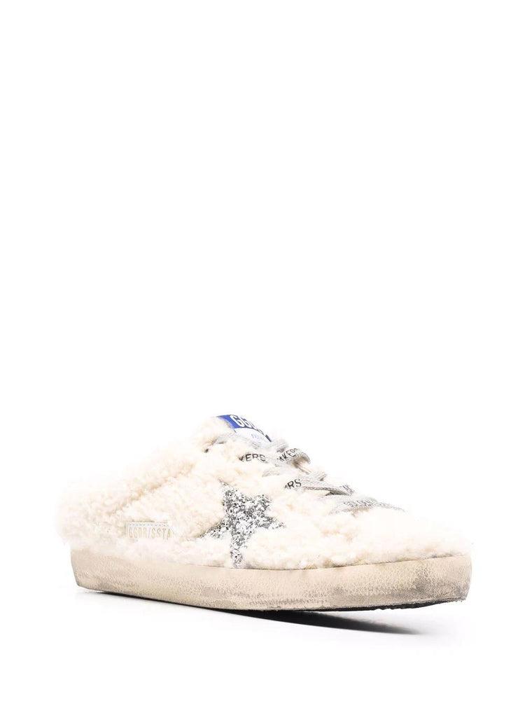 SUPER-STAR SABOT SHEARLING UPPER GLITTER STAR