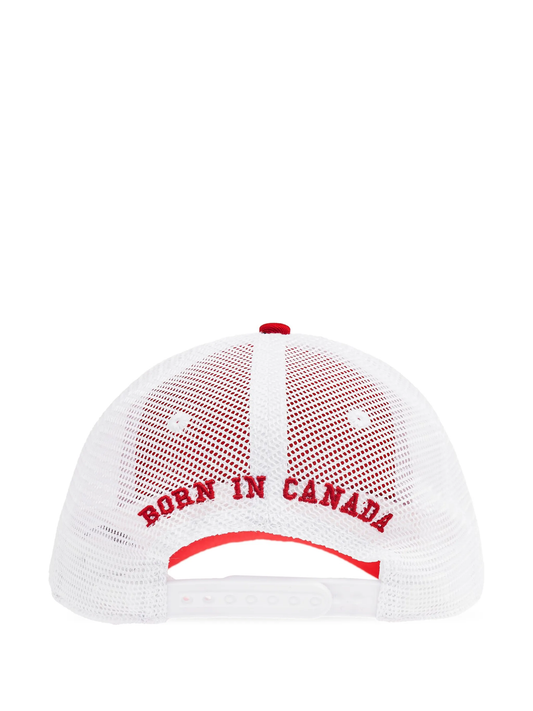 logo print baseball cap